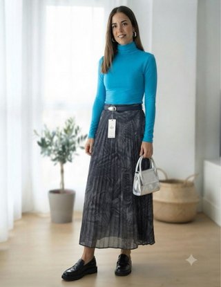 Falda Zara Estampada XS