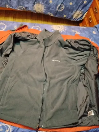 Chaqueta Columbia Impermeable Naranja