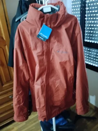 Chaqueta Columbia Impermeable Naranja