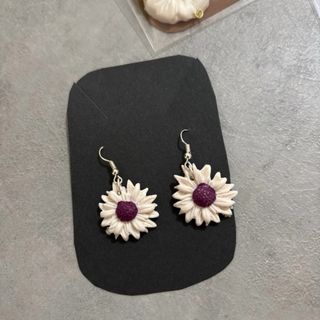 Pendientes flor hechos a mano