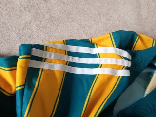 Maglia Adidas Vintage a Strisce Giallo/Blu