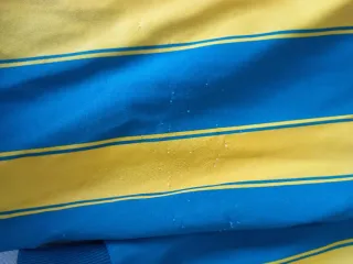 Maglia Adidas Vintage a Strisce Giallo/Blu