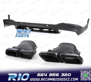 DIFUSOR MERCEDES GLC X253 15-18 LOOK AMG GLC63 PDC + COLAS E