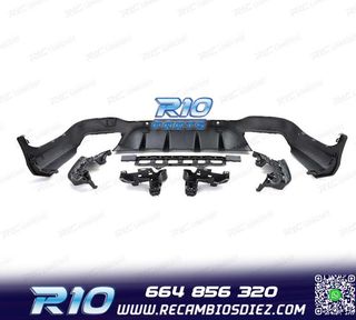 DIFUSOR MERCEDES GLC X253 15-18 LOOK AMG GLC63 PDC + COLAS E