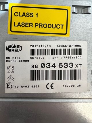 Radio y Pantalla Peugeot 3008