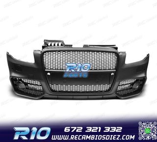 PARAGOLPES DELANTERO AUDI A4 04-07 LOOK RS4 NEGRO PDC