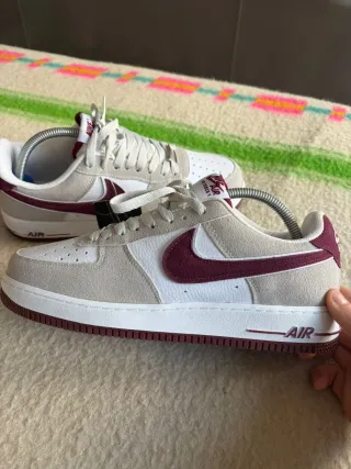 Zapatillas Nike Air Force 1 Beige/Rojo