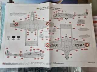 Maqueta De Havilland Vampire 1/48
