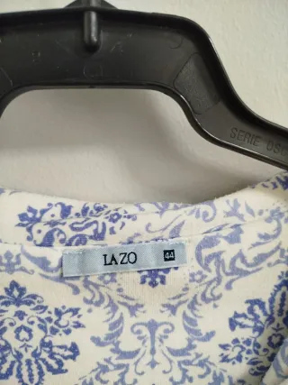 Pijama Mujer Talla 44 Azul y Blanco