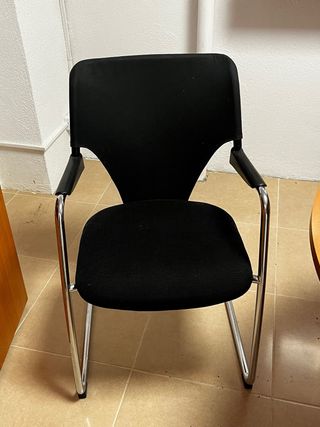 6 Sedie Nere per Sala da Pranzo/Ufficio