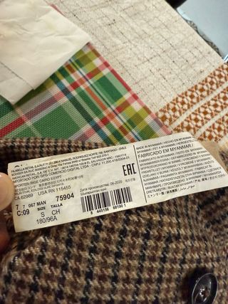 Abrigo Mango reversible beige/negro
