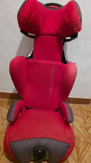 Silla Isofix Jane Roja y Negra 2/3