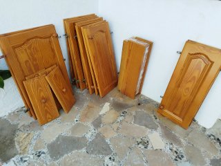 Puertas de cocina de madera