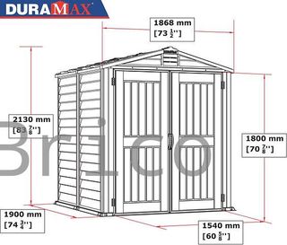 Caseta PVC Storemate Plus 190x186x213 cm - Duramax