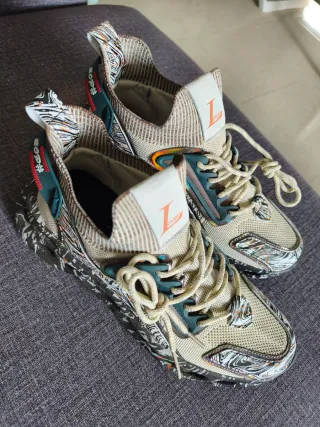 Zapatillas Deportivas Mujer Beige Multicolor