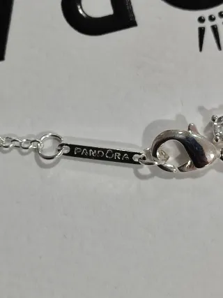 Conjunto Pandora Corazones Plata y Rojo