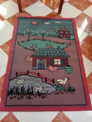 Alfombra infantil granja