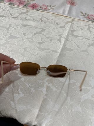 Occhiali da sole donna oro e marrone