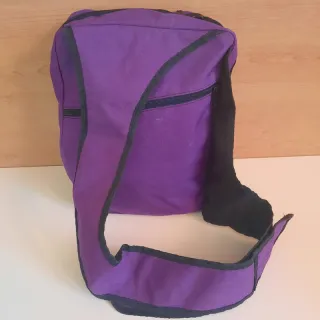 Zaino Monospalla HSL Viola con graffi rosa