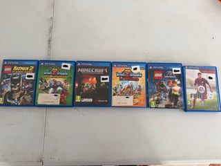 Lote 6 Juegos PS Vita: Lego, Minecraft, FIFA...