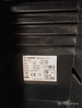 Hidrolimpiadora Bosch AdvancedAquatak 140