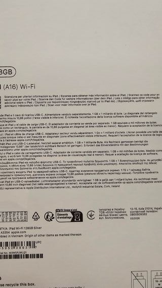 iPad Apple 128GB Chip A16