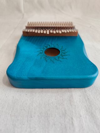 Kalimba color azul, 21 teclas + accesorios - Nueva