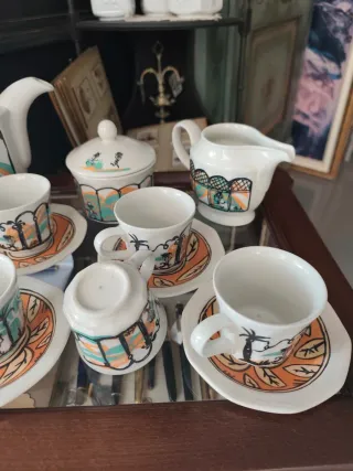 Mariscal juego de café,Churchill porcelana