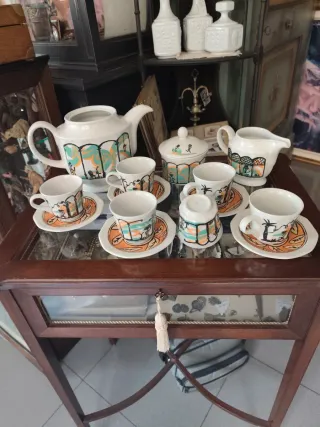 Mariscal juego de café,Churchill porcelana