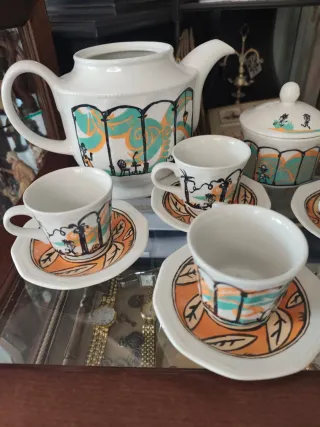 Mariscal juego de café,Churchill porcelana