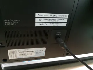 Computer desktop Sony Vaio Nero