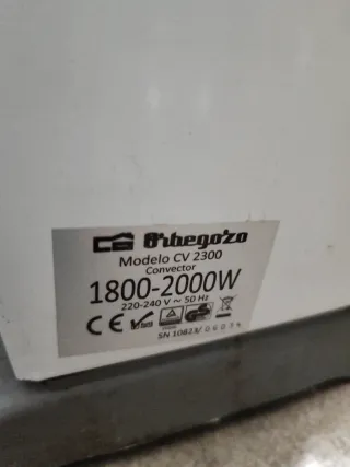 Convector Eléctrico Orbegozo Confort Plus