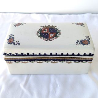 Set Fumador Porcelana Vintage Escudo Heráldico