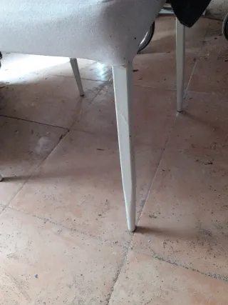 Sillas de salón y salita tela y metal