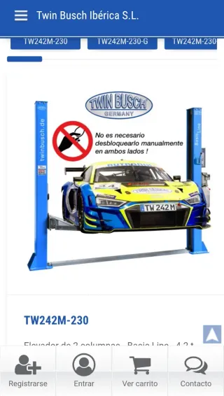 Elevador hidráulico para coches 4200kg
