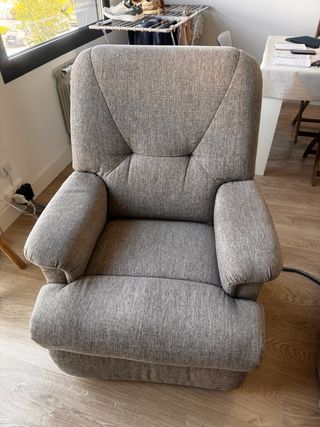 2 Butacas Reclinables Tela Gris. Urge venta .