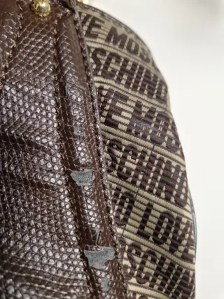 Bolso Moschino Marrón y Dorado