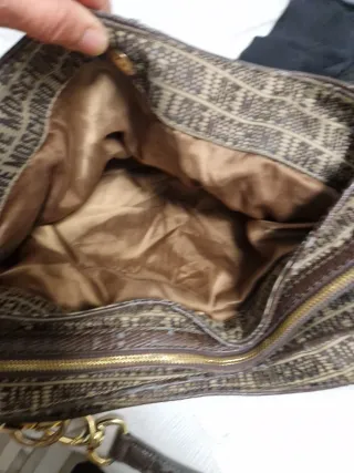Bolso Moschino Marrón y Dorado