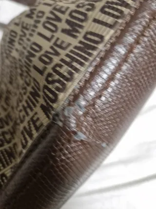 Bolso Moschino Marrón y Dorado