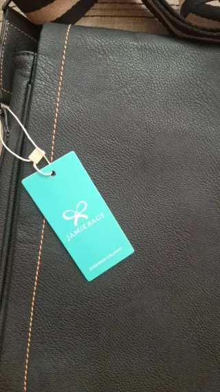 Bolso bandolera piel negro