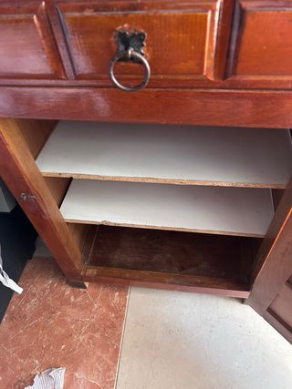 Mueble de entrada con espejo