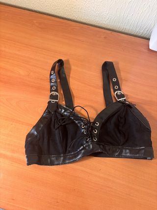 Sujetador Steampunk/Gótico Cuero Sintético