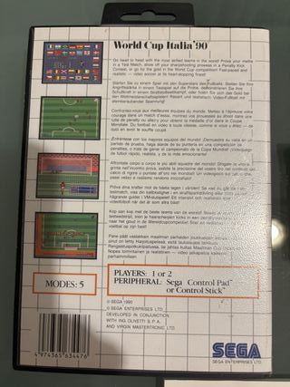 World Cup Italia '90 Master System SEGA
