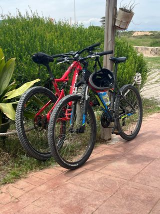 Bicicleta Btwin Rockrider 540S DobleSus+Casco+FACT