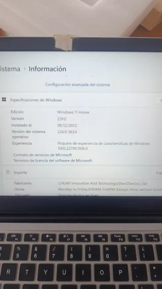 Portátil Chuwi HeroBook Pro