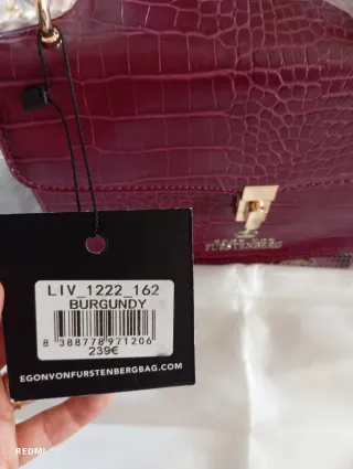 Borsa Egon von Furstenberg viola con catena oro