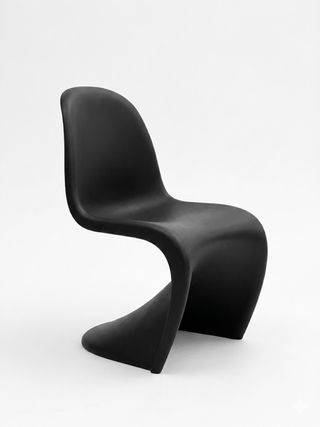 Silla Panton Vitra Verner Panton Negra