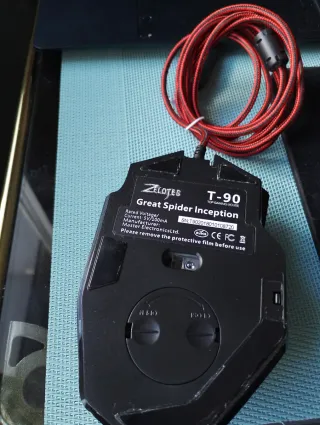 Ratón Gaming Negro y Rojo