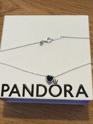 Conjunto Pandora Corazón Azul Marino