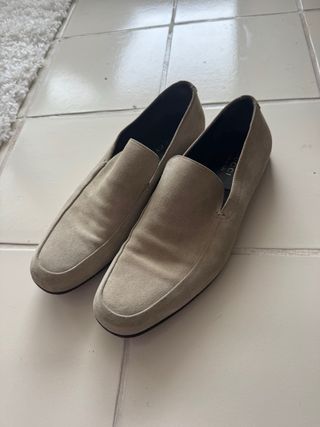 Mocasines Gucci Ante Hombre 44 Beige